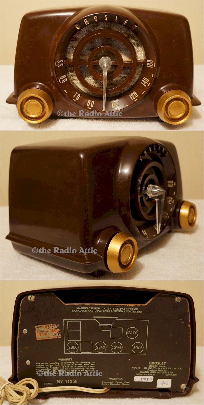 Crosley 11-100 (made in Canada)